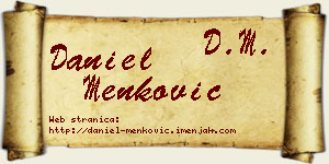 Daniel Menković vizit kartica